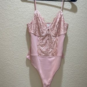 Socialite Lace Front Thong Bodysuit